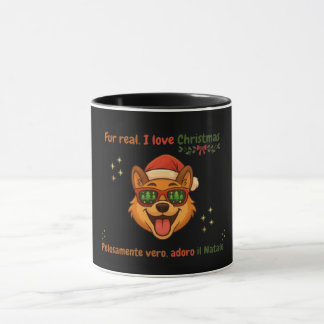 Funny Dog Christmas Mug – Bilingual Gift Mugg