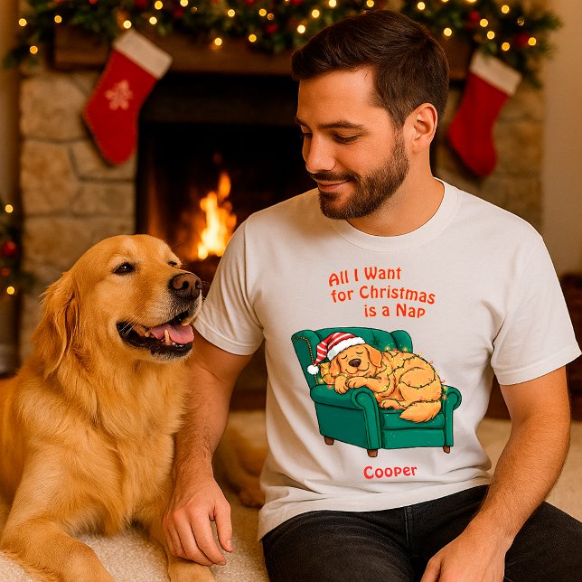 Funny Dog Cute Labrador Christmas Personalized  T Shirt (Skapare uppladdad)