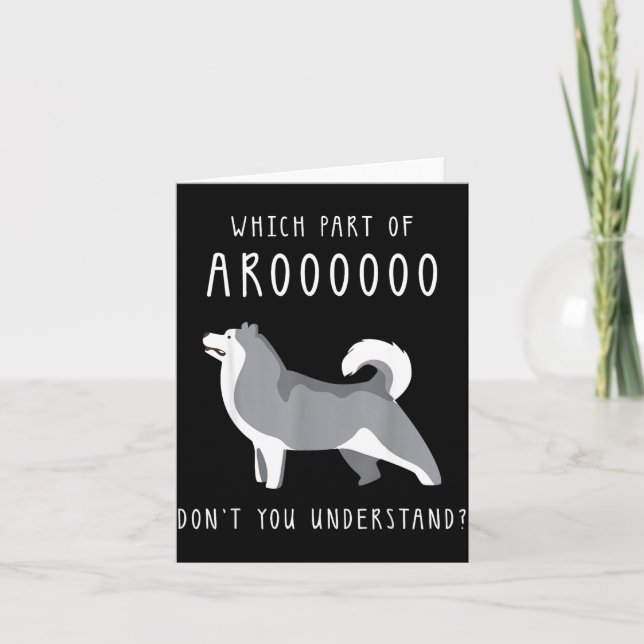 Funny Dog Husky Mom Cut For Girls And Women - Whic Kort (Framsida)