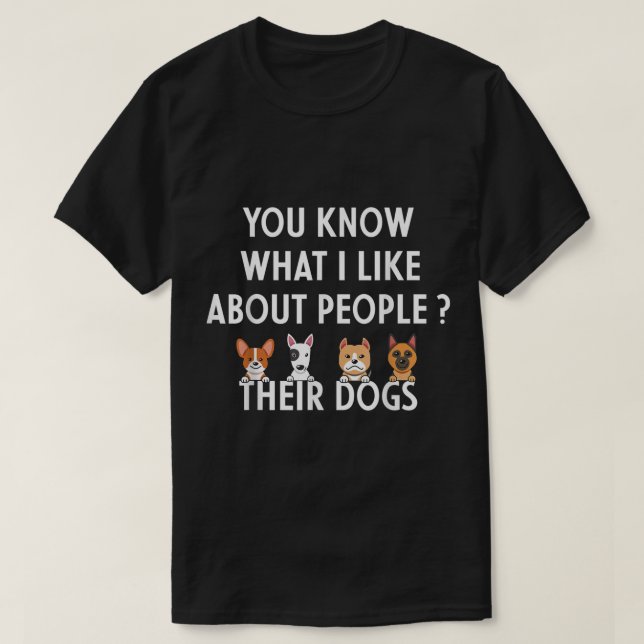 Funny Dog Lover Quote Design T Shirt (Design framsida)