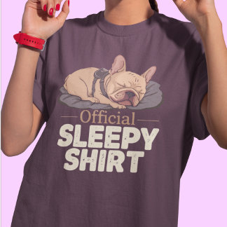 Funny Dog Lover Shirt - Official Sleepy Shirt  T