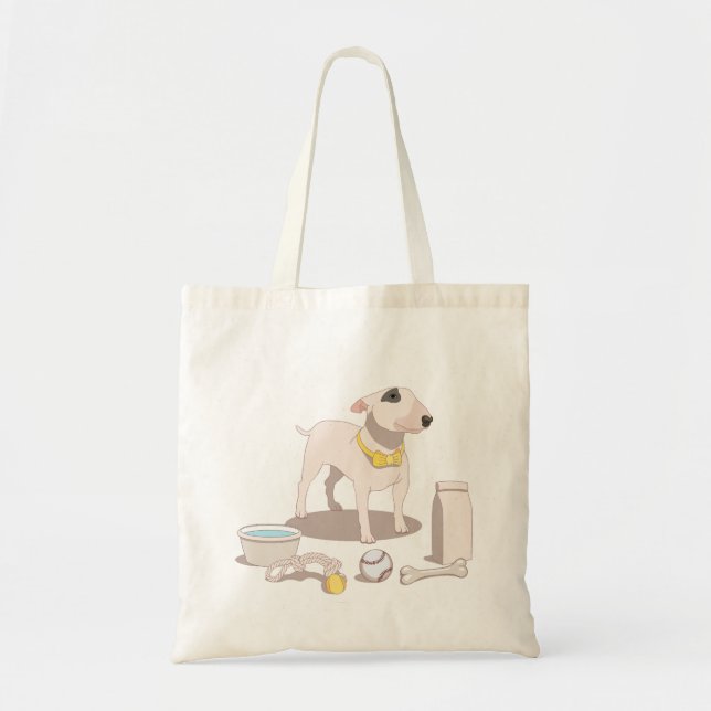 Funny Dog Lover Tote Bag  Tygkasse (Framsidan)