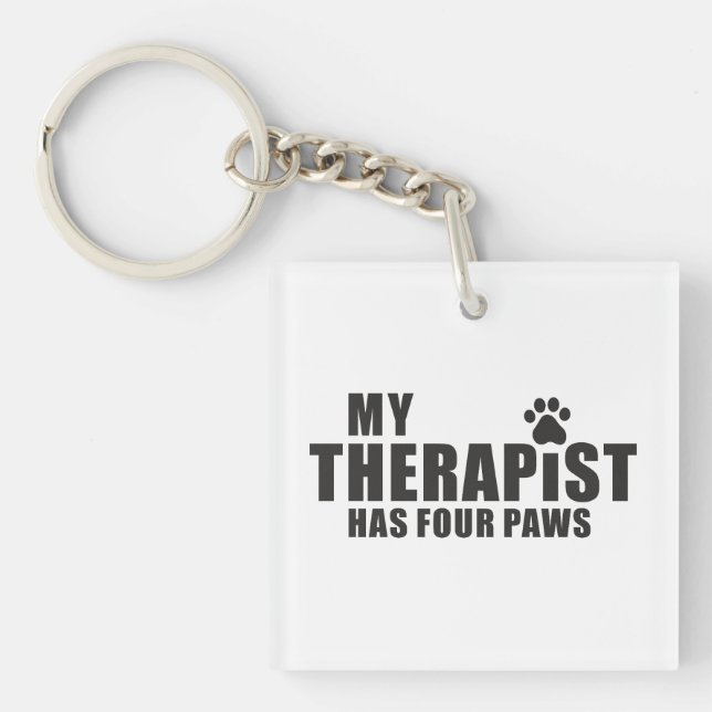 Funny Dog Mom Dad Gift! My Therapist Has Four Paws (Framsidan)
