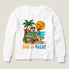 Funny Dog on Vacation T-Shirt | Cute Summer