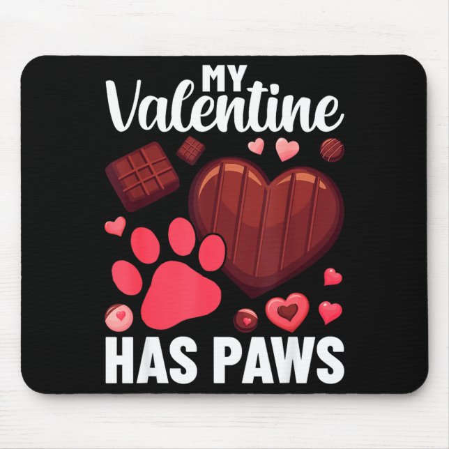 Funny Dog Owner Valentines Day Heart Women Girls  Musmatta (Framsidan)