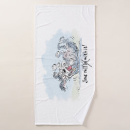 Funny Dog Rolling Cartoon