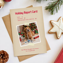 Funny Dog Themed Pet Photo Christmas