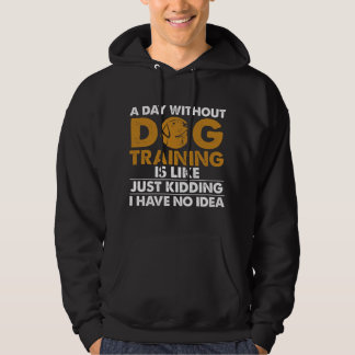 Funny Dog Trainer Design For Men Women Dog Walking Hoodie