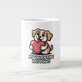 Funny Dog Valentine Gift for Dog Lovers Jumbo Mugg