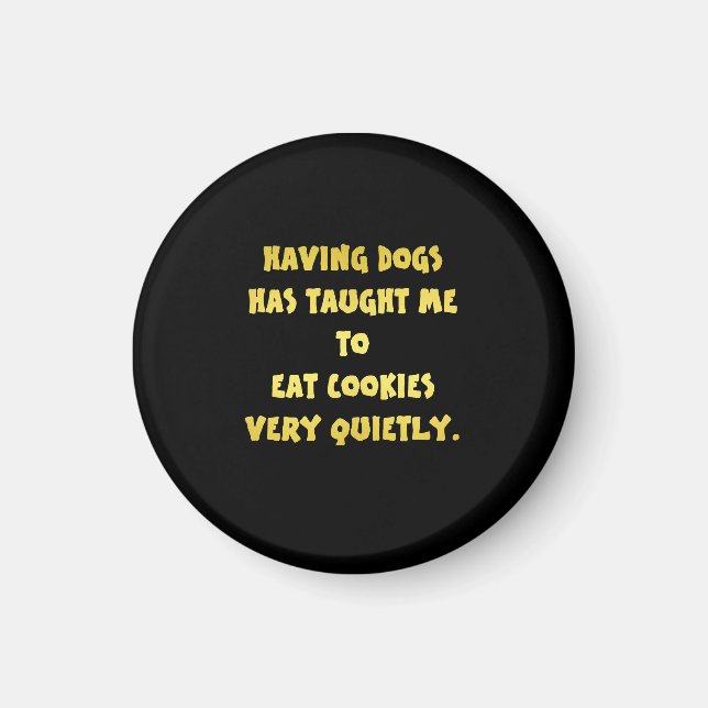 Funny Dogs and Cookies Joke Magnet (Framsidan)
