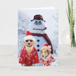 Funny Dogs Coola Yule Helgkort