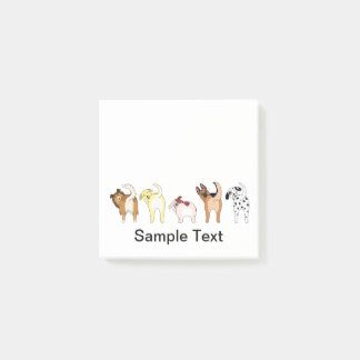 funny dogs design post it post-it block