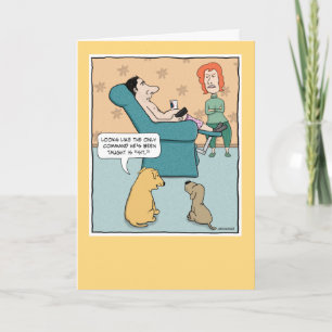Funny Dogs Insult Sitta Guy Birthday Kort