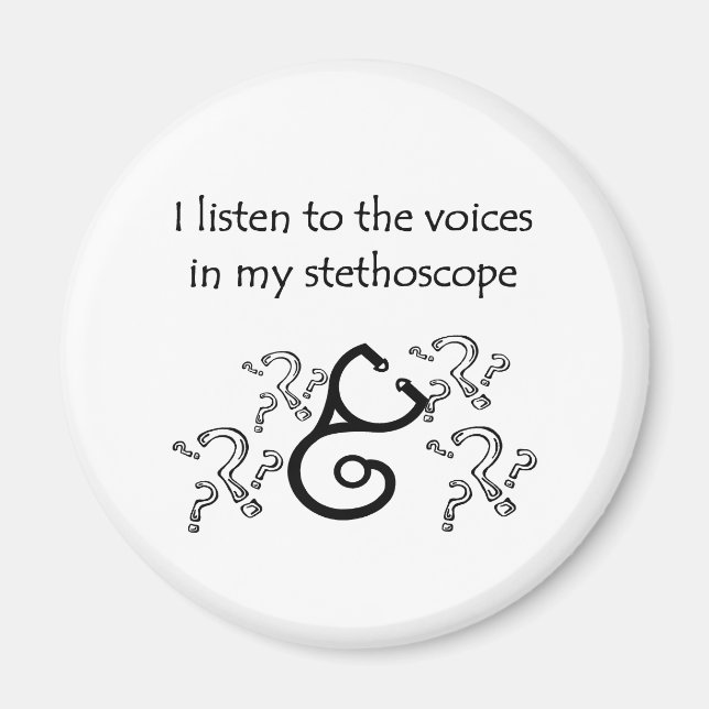 Funny Doktor eller Nurse T-shirts och presenter Magnet (Framsidan)