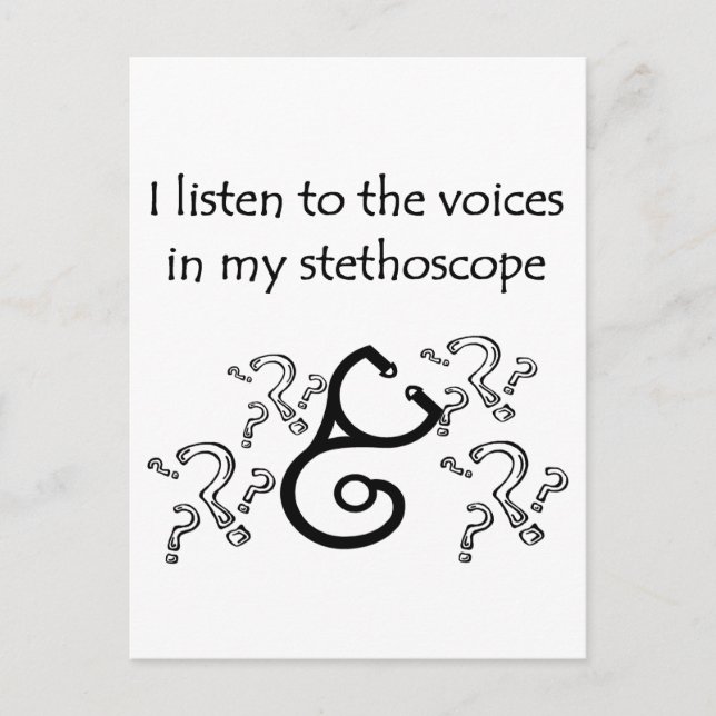 Funny Doktor eller Nurse T-shirts och presenter Vykort (Framsida)