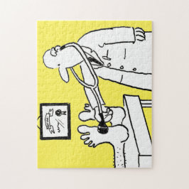 Funny Doktor med Stethoscope Pussel