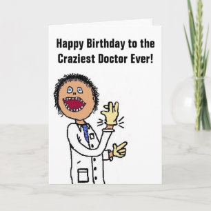 Funny Doktor Tecknad Kort