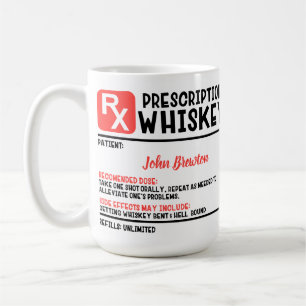 Funny Doktor Whiskey-förskrivning för Personlig Kaffemugg