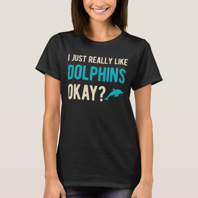 Funny Dolphin T Shirt (Framsida)