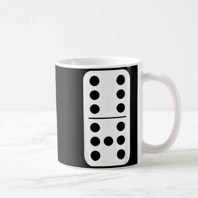 Funny Domino Meme Six Seven Play Strategy Number H Kaffemugg (Höger)