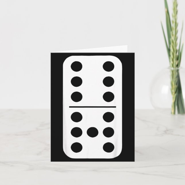 Funny Domino Meme Six Seven Play Strategy Number H Kort (Framsida)