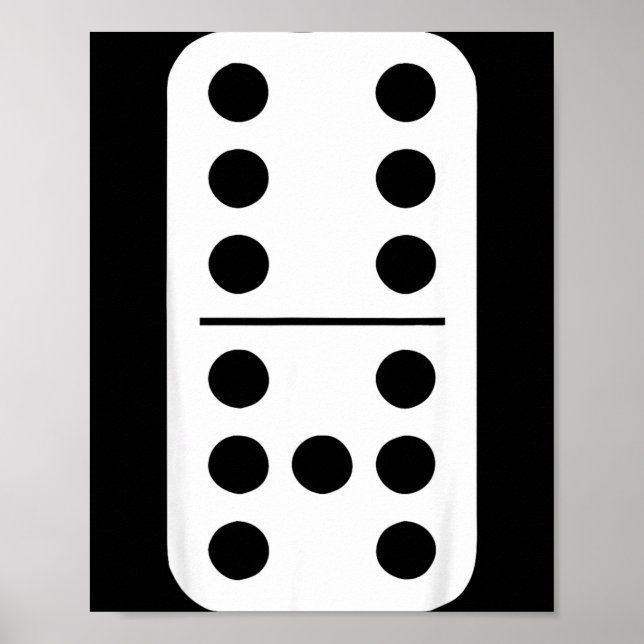 Funny Domino Meme Six Seven Play Strategy Number H Poster (Framsidan)
