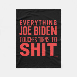 Funny Donald Trump 2024 Allt Joe Biden Touch Fleecefilt
