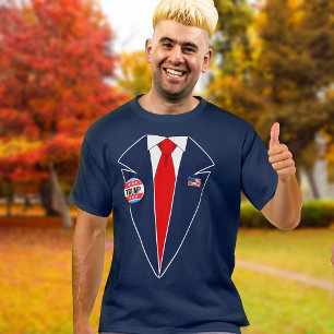 Funny Donald Trump 2024 Tuxedo Halloween Costume T Shirt