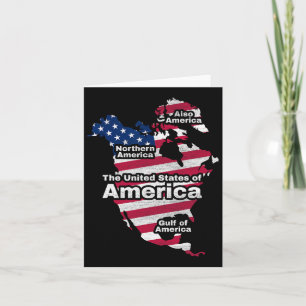 Funny Donald Trump American Flagga Kanada Grönland Kort