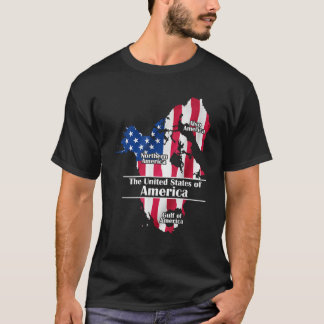 Funny Donald Trump American Flagga Kanada Grönland T Shirt