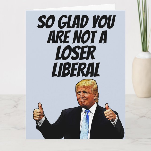FUNNY DONALD TRUMP BIRTHDAY GREETING Card Kort (Framsida)