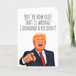 Funny Donald Trump Birthday Kort
