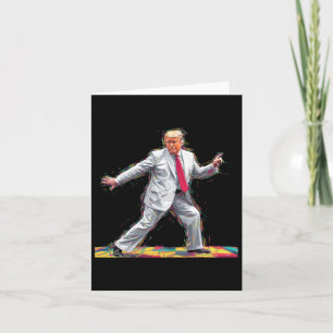 Funny Donald Trump Disco Dancing 60s 70s Presi Kort