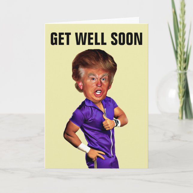 FUNNY DONALD TRUMP FÅR VÄL KORT (Framsida)