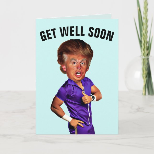FUNNY DONALD TRUMP FÅR VÄL KORT (Framsida)
