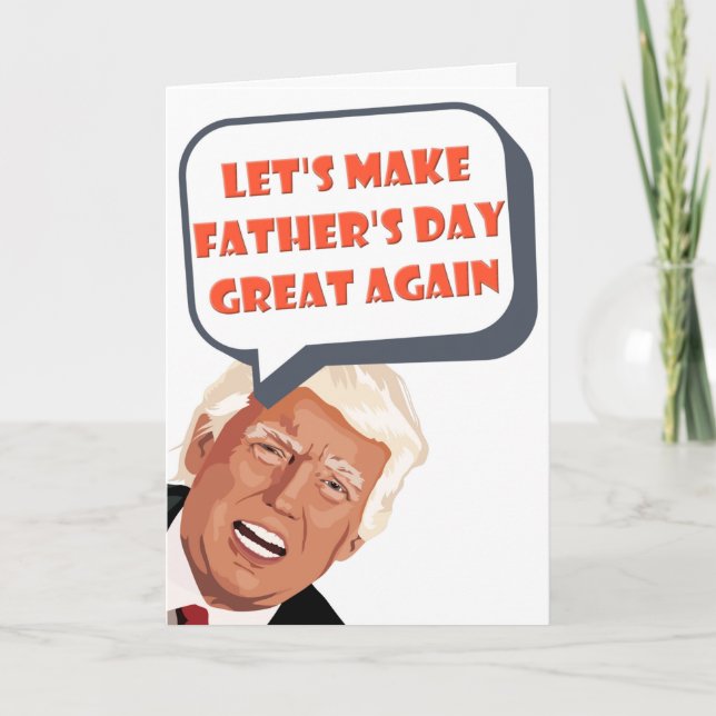 Funny Donald Trump Fars dag Kort (Framsida)