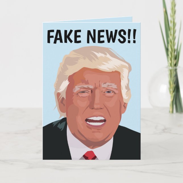 FUNNY DONALD TRUMP FUNNY FÖDELSEDAGSKORT KORT (Framsida)