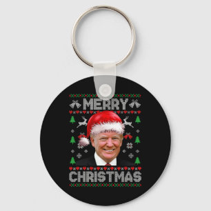 Funny Donald Trump God jul Family Ugly Swe Nyckelring