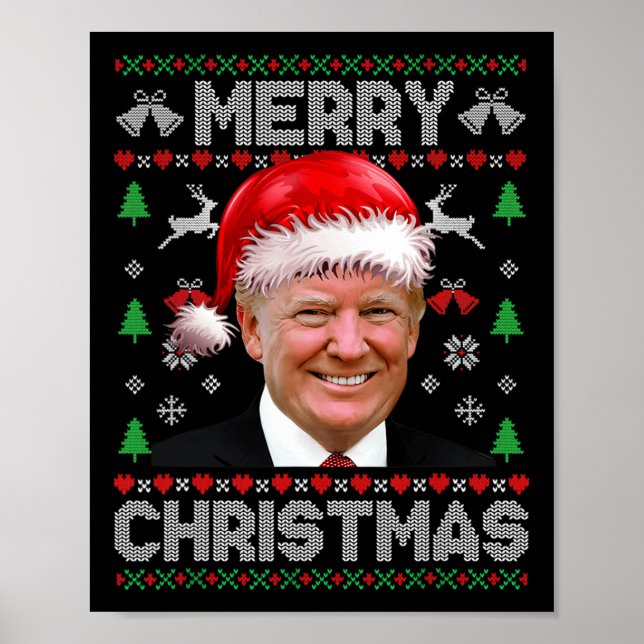 Funny Donald Trump God jul Family Ugly Swe Poster (Framsidan)