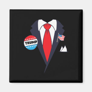 Funny Donald Trump Halloween Costume - Tecknad Tee Magnet