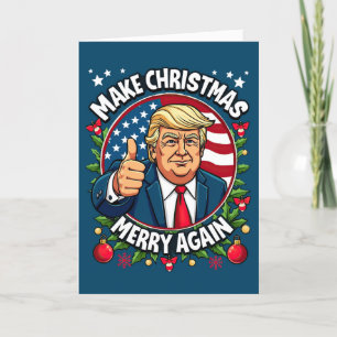 Funny Donald Trump-julkort Helgkort