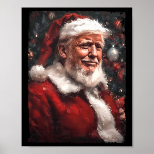 Funny Donald Trump Jultomten jul Pappor H Poster