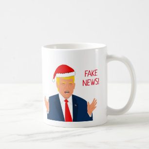 Funny Donald Trump Jultomten tecknad jul Kaffemugg