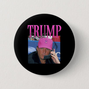 Funny Donald Trump Miss Me ändå Y2k Vintage 90s Tr Knapp