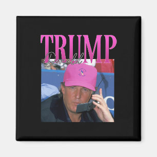 Funny Donald Trump Miss Me ändå Y2k Vintage 90s Tr Magnet