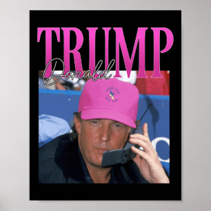 Funny Donald Trump Miss Me ändå Y2k Vintage 90s Tr Poster