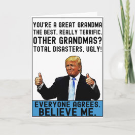 Funny Donald Trump Mors dag Gift for Grandma Kort