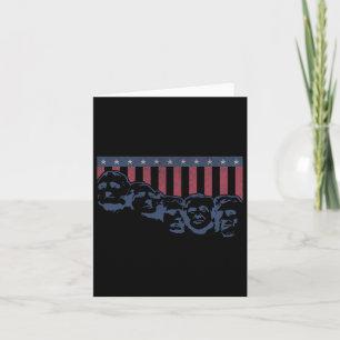 Funny Donald Trump Mount Rushmore American Flagga Kort