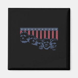 Funny Donald Trump Mount Rushmore American Flagga Magnet