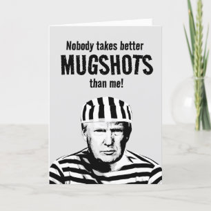 Funny Donald Trump Mugshot Birthday Kort